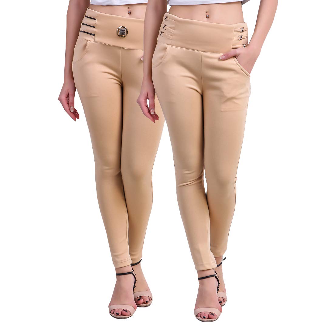 skin coloured jeggings