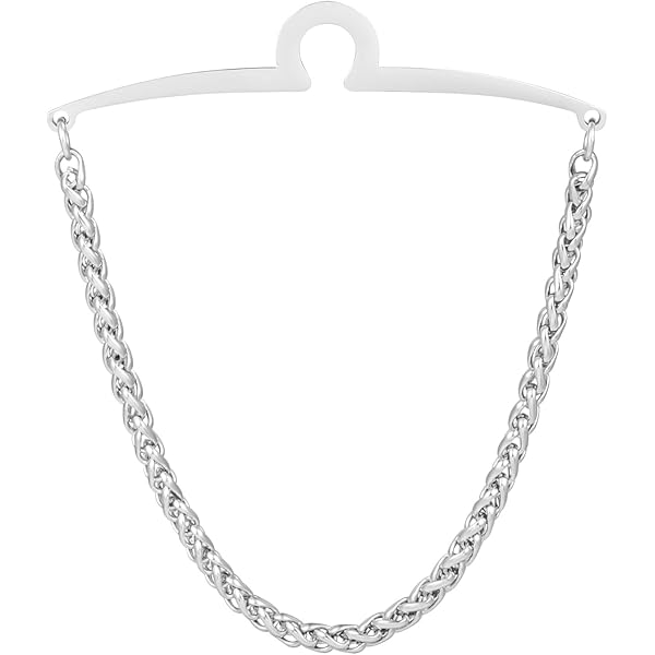 silver tie chain