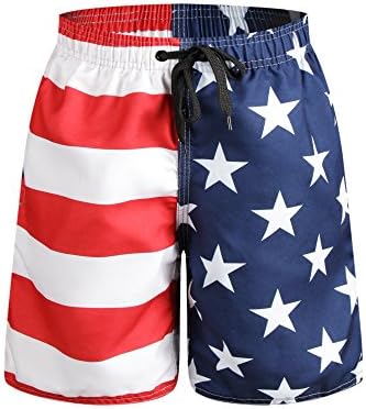 ORANSSI Big Boy Board Shorts American Flag Design