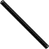 Zronon 24 Inch Ceiling Fan Downrod with Wire, Universal Extension Down Rods Pole for Ceiling Fan (Unthreaded,Black)