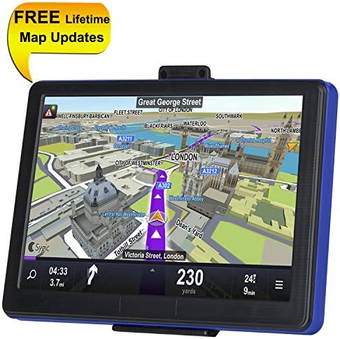 TSWA Navigation System for Cars, 7 inch 8GB Lifetime Map Updates Car GPS Spoken Turn-to-turn Vehicle GPS Navigator