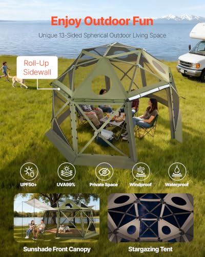 VEVOR 13x13 Pop-Up Gazebo Screen Tent Review: Spherical Canopy for Camping & Backyard image 31