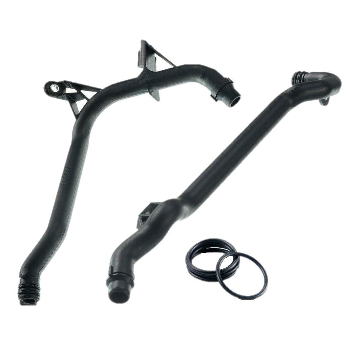 Photo 1 of Set of 2 Engine Heater Inlet Pipe and Water Coolant Pipe with O-Rings for BMW E46 E39 E36 E85 Z3 Z4 320i 323i 325i 328i 330i 525i 528i 530i