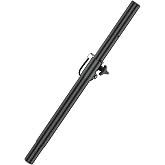 Rimous Heavy-Duty Speaker Pole for Subwoofer with Height Adjustable Subwoofer Pole Mount Fits M20 Threaded Mount and 35mm Mounts Speaker Extender with M20 to 35mm Adapter Load Capacity 121LBS, 1 Pack