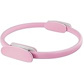 Quorvella Pilates Ring 15 Inch Magic Circle Ring, Dual Padded Handles Pilates Rings Circle, Adjustable Yoga Ring