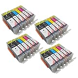 Toner Kingdom Compatible with Canon PGI-250XL CLI-251XL Ink Cartridges for Use in Canon PIXMA MX922 MG5420 MG5520 MG6320 MG7120 MG7520 iP7220 iP8720 Printer - 4LB/4B/4C/4M/4Y/4G, 24-Pack