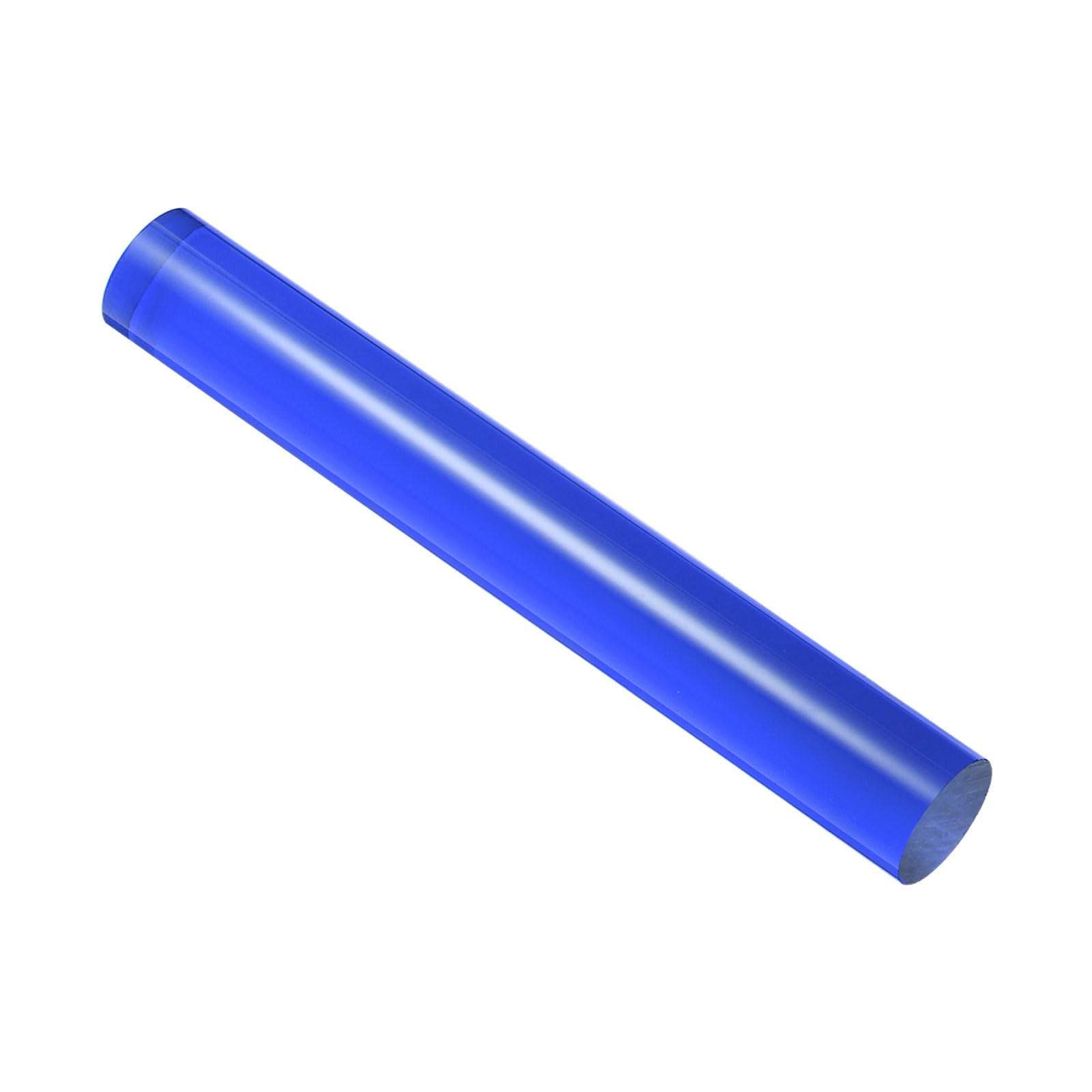 CoCud Acrylic Clay Roller, 7.28 Inch Length 1 Inch Dia., Acrylic Non-Stick Rolling Pin Roller Blue - (Applications: for Shaping Sculpting)