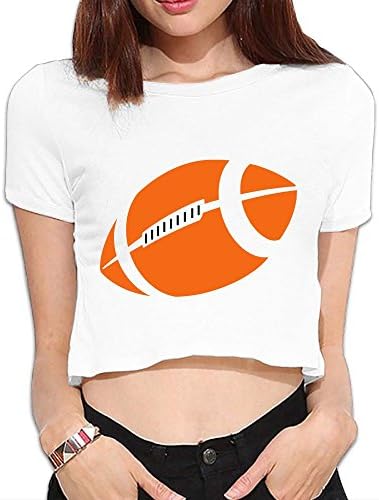 GBKEM Football Summer Crop Tops Street Sleeve Tee Bare Midriff Sexy Shirts
