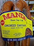 MandaHot Smoked Sausage 28 Oz (2 Pack)