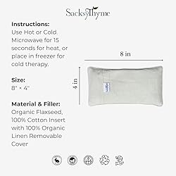 Sacksy Thyme Organic Linen Eye Pillow - Specially