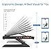 Olmaster Laptop Stand, Muti-Angle Adjustable Portable Foldable Laptop Stand with Heat-Vent, Ergonomic Laptop Stand Riser for Desk Compatible with MacBook, Air, Pro, Surface Laptop (9-15.6 inches)thumb 1