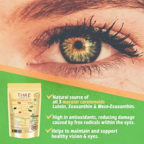 Eye Complex 7-120 Capsules, Lutein, Meso-Zeaxanthin, Zeaxanthin, NZ Blackcurrant, Bilberry, Goji & Eyebright, 4 Month Supply - Image 3