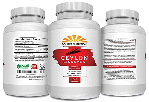 Organic Ceylon Cinnamon Capsules - True Cinnamon 1000mg per serving - Blood Sugar Balance - Anti-inflammatory - Immune System Support - 60 capsules Organic Ceylon Cinnamon Capsules - True Cinnamon 1000mg per serving - Blood Sugar Balance - Anti-inflammatory - Immune System Support - 60 capsules