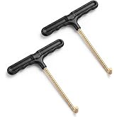 Kynigo 2 Pcs Trampoline Spring Tool, Spring Hook Tool Heavy-Duty | Stainless Steel T-Hook Spring Puller with Ergonomic Handle for Trampoline Springs Tent Awning &amp; Screen Door Installation