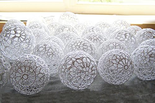 Fairy lights,String lights, Christmas lights, bedroom decor lighting, Christmas decor Wedding decor, Party lights, 20 crocheted balls