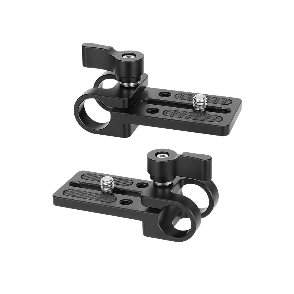 SZRIG 15MM Rod Clamp Plate with 1/4"-20 Screw for Camera Moniter Mount(2 Pieces)