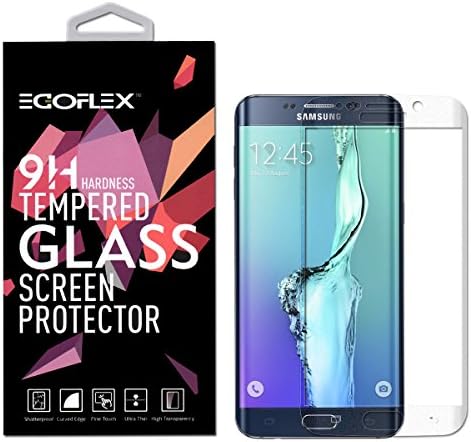 Galaxy S6 Edge Screen Protector (Semi-Clear), EGOFLEX Tru-Glass Series [Tempered Glass] 5.1" Curved Full Screen Coverage Screen Protector for Samsung S6 Edge