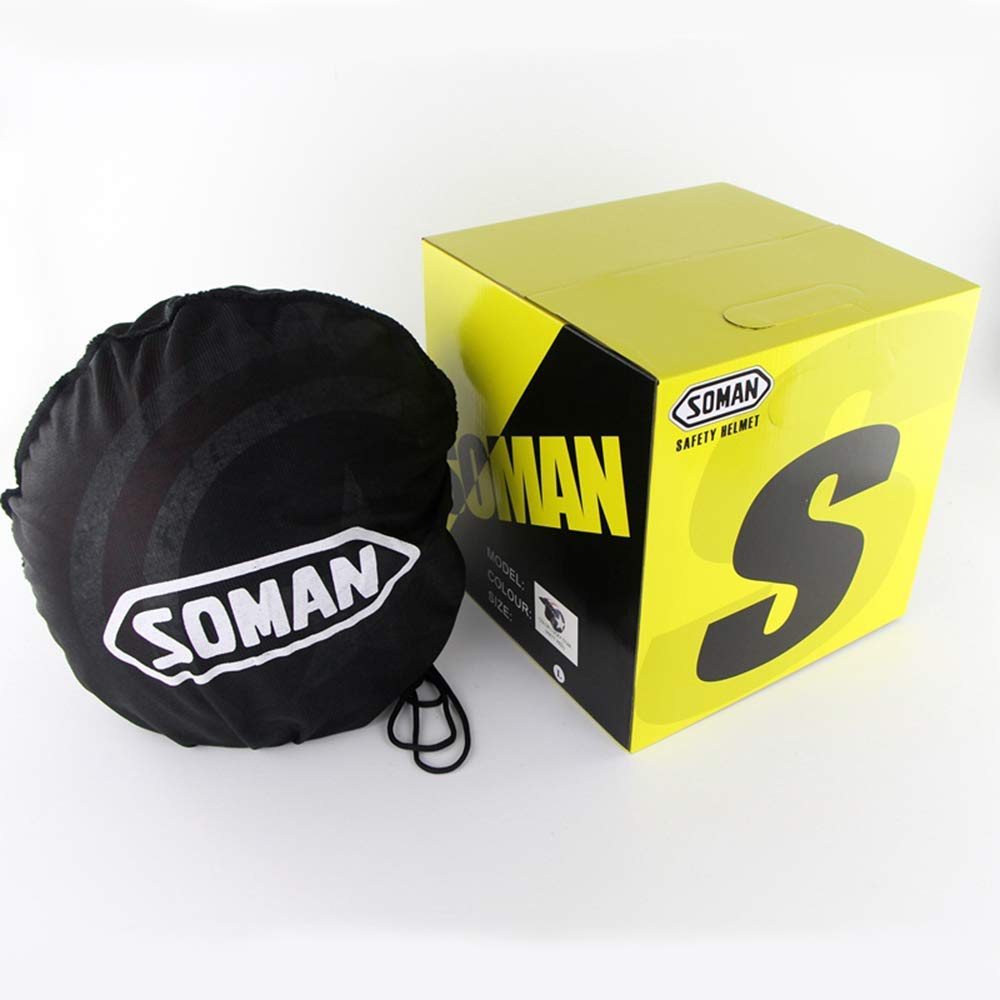 Sebasty Jet E Demi-Jet Caschi Cromwell Casco Moto retrò Casco Moto Jet Certificato ECE Cruiser Chopper Scooter Casco Occhiali Incorporati per Donna E Uomo 7,L