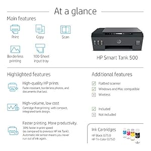 printer hp smart tank 500