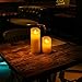 Flameless Candles Flickering Light Pillar Real Smooth Wax with Timer and 10-key Remote for Wedding,Votive,Yoga and Decorationset of 6