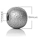 500 Metallic Silver Wood Beads Bulk 10mm Round Wood Bead with 3.5mm Large Hole