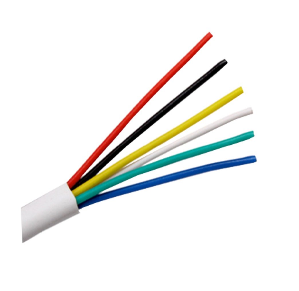 Ali's DIY 6 Core White PVC Insulated Alarm Cable - 100 Metre Full Roll