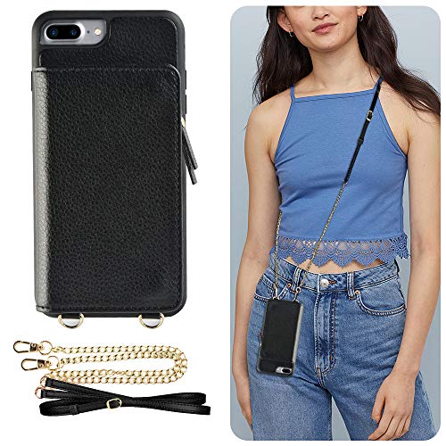 LAMEEKU iPhone Plus Case Wallet, iPhone Plus Card Holder Case