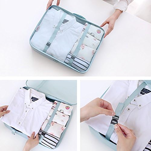 Lanivas 7 Set Packing Cubes for Travel - Luggage Organizers with Shoe Bag