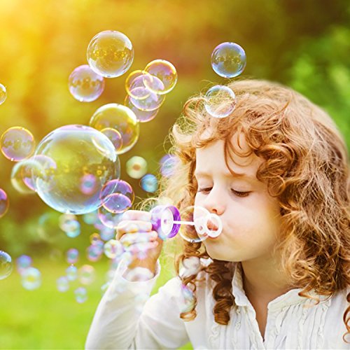 rainbow yuango 1000ML Safety Tasteless Big Bubbles Solution Refill 34 Ounces Gazillion Bubble Bottle Replacement Non-Toxic Premium Soap Bubble Liquid Refill Bubble Juice(Pink)