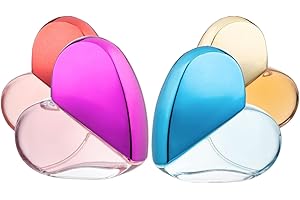 SCENTED THINGS Crush Body Spray Girl Perfume Set | Little Girls to Teen Girl Gifts, Girl Birthday Gift, Body Mist Perfume Set in Heart Shaped Bottles | Fashion Collection (4 Piece Set)