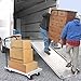 Goplus Folding Aluminum Platform Truck, 440 Lbs Moving Platform Dolly Push Cart with Swivel Wheels and Non-Slip Platform Surface, Rolling Flatbed Hand Truck