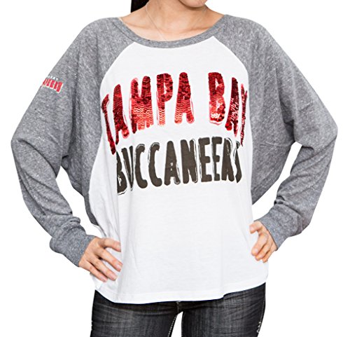 GIII Sports Women's NFL Gray/White Triple A Long Sleeve T-Shirt (xlarge, Tampa Bay Buccaneers)