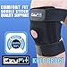 EzyFit Knee Brace Support for Arthritis, ACL, LCL, MCL, Sports Exercise, Meniscus Tear Injury Recovery - Side Stabilizers Open Patella - Best Comfort Fit Adjustable Neoprene Wrap - 3 Sizes