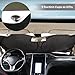 GHB Full Car Sun Shade Folding Silvering Reflective Car Window Sun Shade Visor Shield Cover