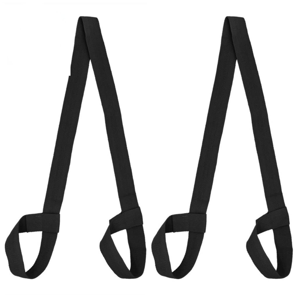 Durable Strap for Carrying Your Yoga Mat, Black, 2 Pieces, One Size