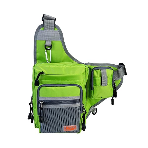 Piscifun-Sports-Shoulder-Bag-Fishing-Tackle-Bag-Crossbody-Messenger-Sling-Bags
