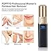 POPPYO Facial Hair Removal for Women, Painless Flawless Hair Remover Ladies Mini Travel Size Hair Trimmer for Peach Fuzz, Chin Cheek Hair, Upper Lip Moustaches, Sideburns, Waterproof, Battery Powered