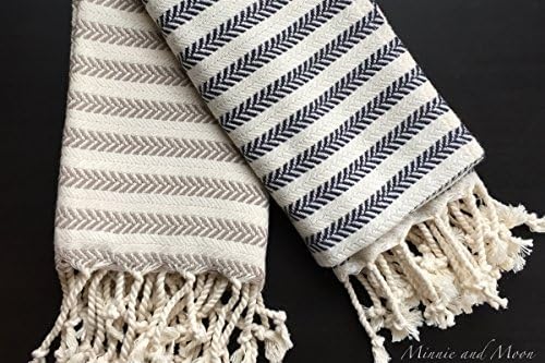 Monterey Turkish Hand Towel - Color: Sand. Hand-woven from bamboo &amp; cotton.