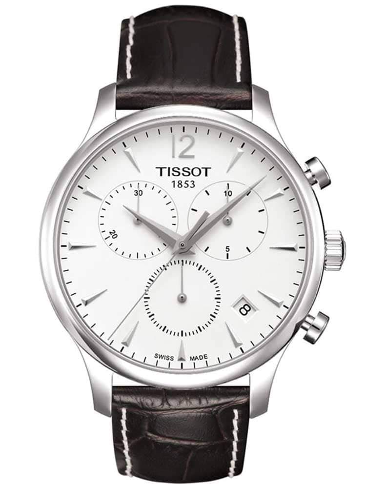 Tissot Tradition Chronograph, cronógrafo de cuarzo suizo, 42 mm, reloj para hombre