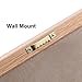 [Clearance] Felt Letter Board 10x10 inch Oak Frame Changeable Letter Board with Stand Wall Mount Hanging Rope, 290 Blue White Letters