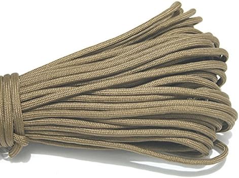 Yougle 550 Paracord Parachute Cord Lanyard Rope 7 Strands Cores Mil Spec Type III 100 Ft 4mm 80 Colors (C1-C20) Free Shipping