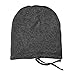 Satin Life Adjustable Drawstring Soft Slouchy Satin Lined Hat (Light Heather Gray)