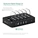 Satechi 5-Port USB Charging Station Dock with Qualcomm Certified Quick Charge 2.0 for iPhone X, 8 Plus, 8, Ipad Pro, Air, Mini, Samsung Galaxy S8 and More (Black)