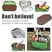 Insulated Picnic Basket Cooler Bag 22L for Camping BBQ Outdoor Sports (Green)