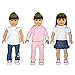 Dolls Shoes - Pink Sneakers Shoes Doll Shoes Fits American Girl Dolls, My Life Doll and other 18 inches Dolls