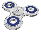Mupater Fidget Spinner EdcToy Stress Reducer - Perfect For ADD, ADHD, Anxiety (Silver)