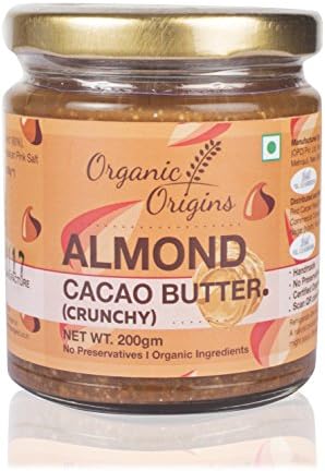 Organic Origins - Organic Cacao Almond Butter (Crunchy) 200 Grams