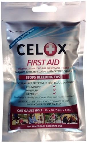 CELOX Gauze Roll, 5-Foot by 3-Inch by CELOX
