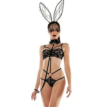 WWAVE Siamesische Bunny Kostüm Set Cosplay Lady Bunny Kostüm Dessous einheitliche Spiel