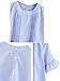 Romwe Women's Cute Blouse Short Sleeve Summer Tunic Top Blue M